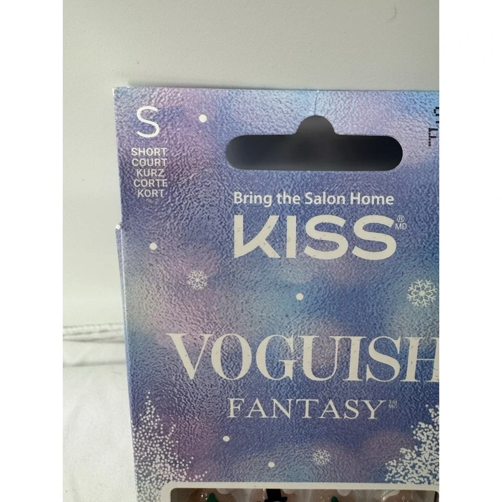 KISS Voguish Press on Nails, Holiday Snowman Christmas TWO Sets!